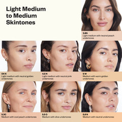 Light Medium to Medium Skintones Shade Chart