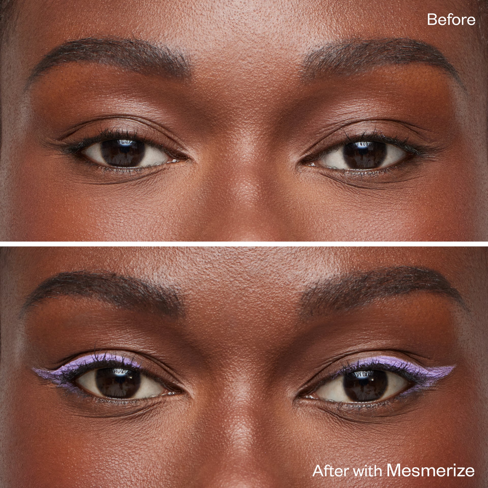 Before and after applying Soulgazer Mesmerize