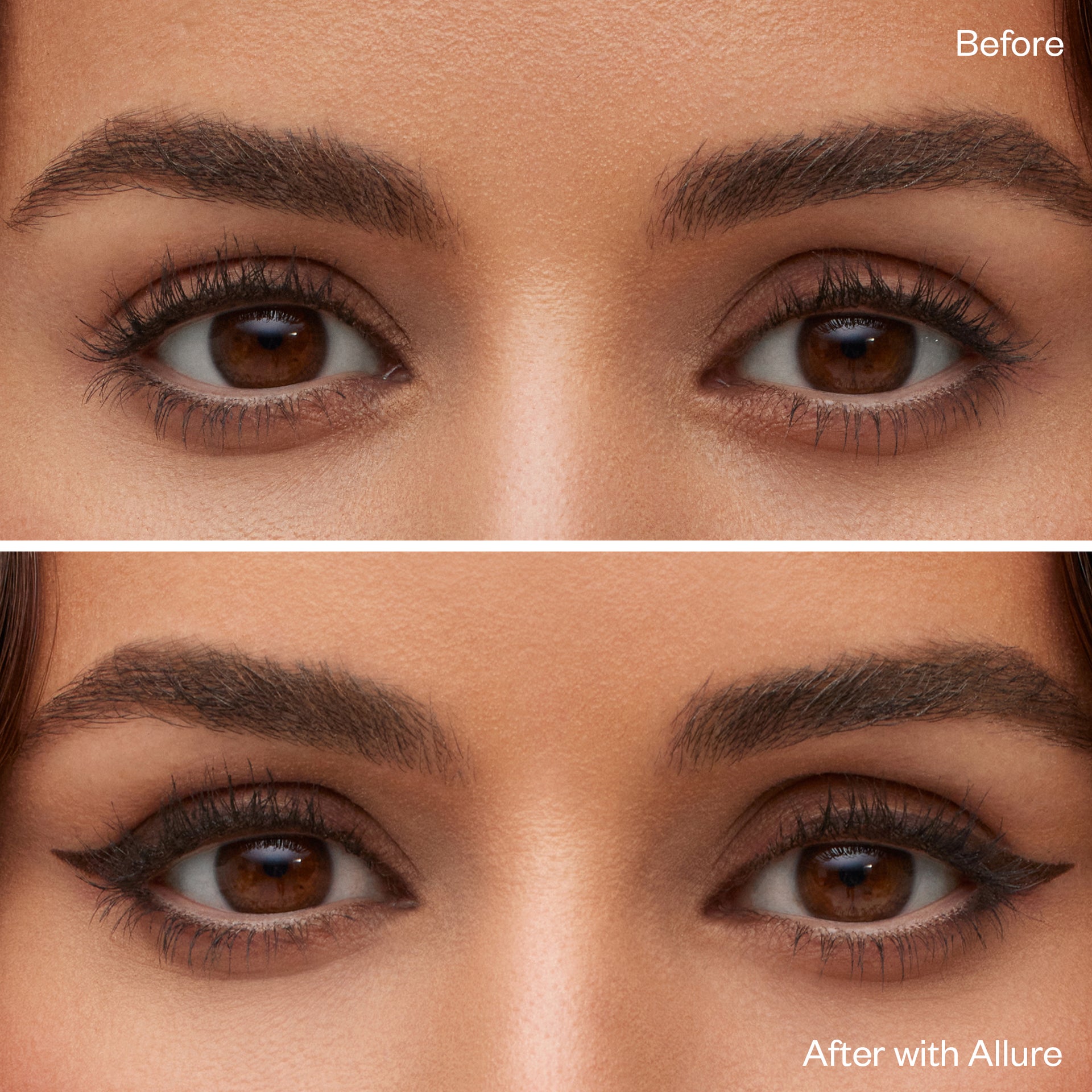 Before and after applying Soulgazer Allure