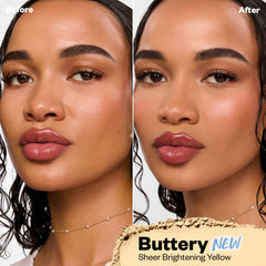 Before and after applying Cloud Set Brightening in Buttery