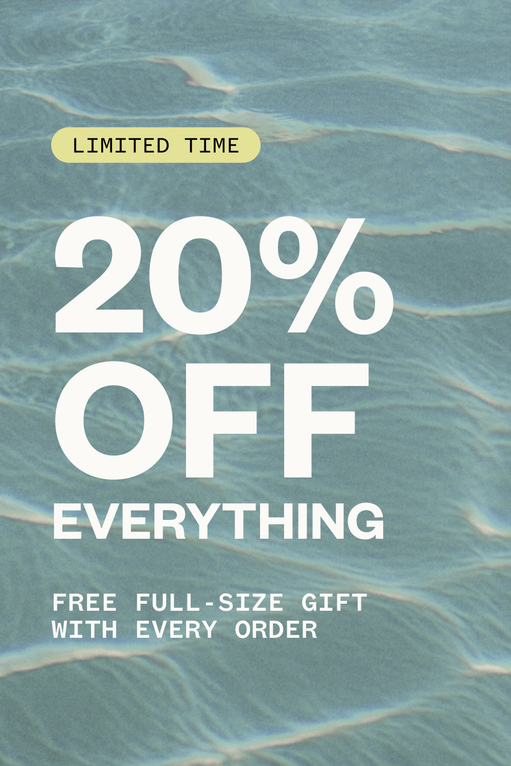 20% Off Sitewide + Free Choice of Mini with Orders $80+